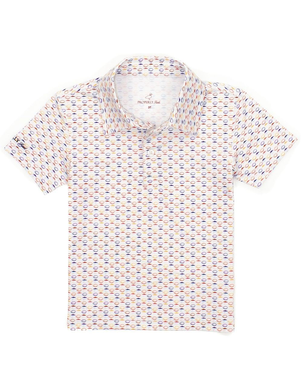 Properly Tied Boys Inlet Polo Shirt - Footall Tailgate Traditions by Properly Tied