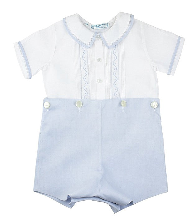 Feltman Brothers 97395 Baby Boys Dressy White / Light Blue Portrait Clothing by Feltman Brothers