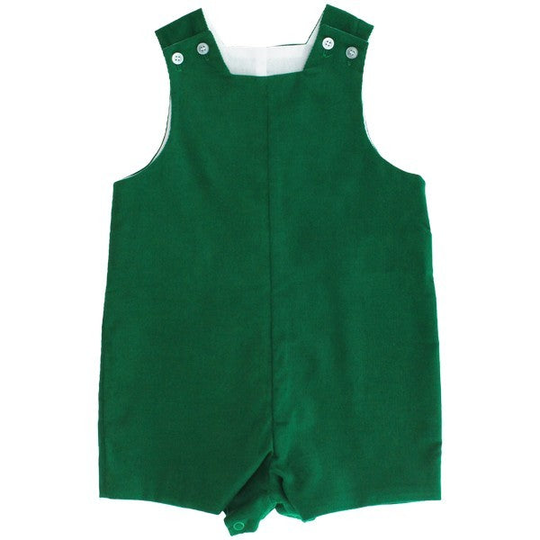 Bailey Boys Baby / Toddler Jon Jon - Emerald Green Cord with Tabs