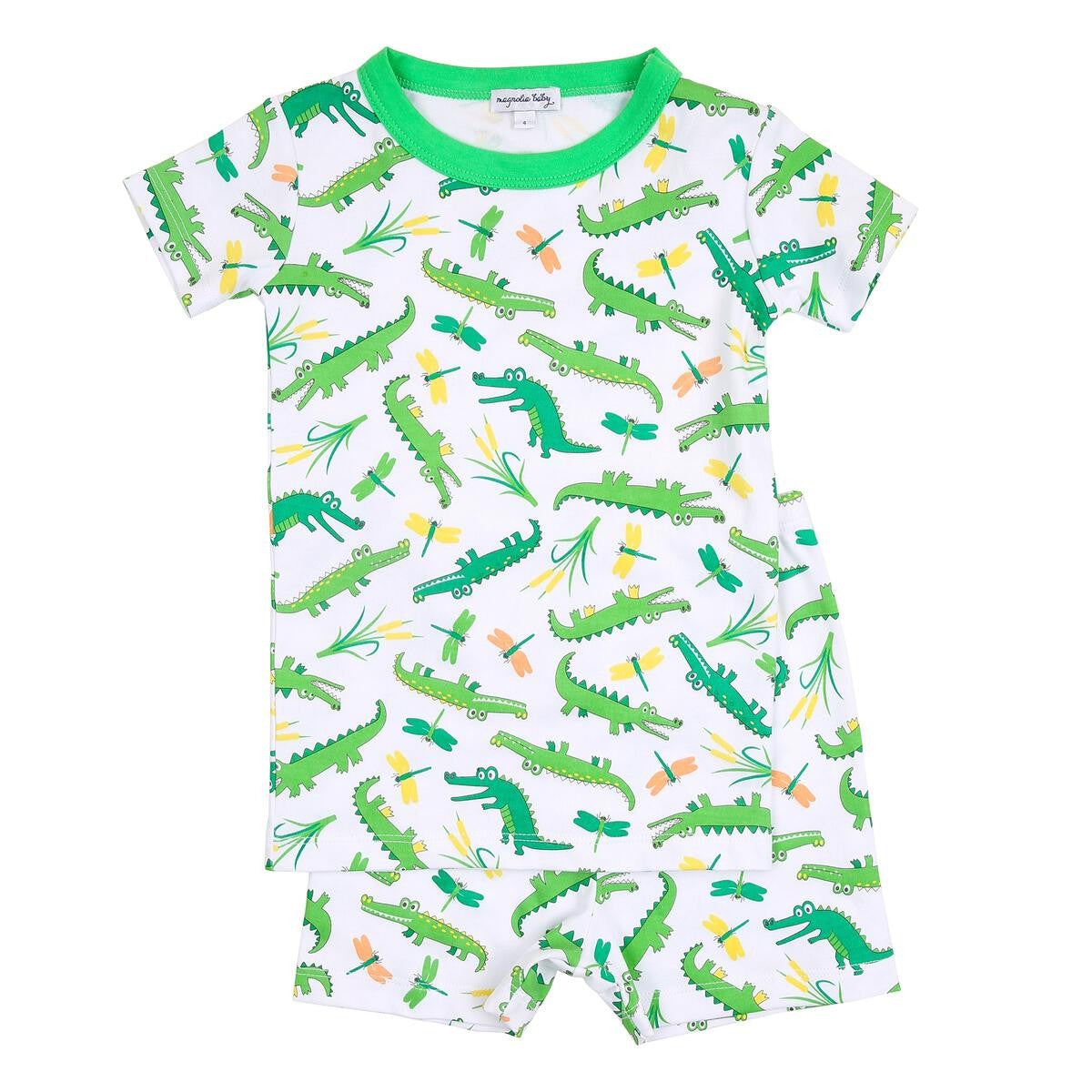 Magnolia Baby Little Boys Green Gators Alligator Print Short Pajamas by Magnolia Baby