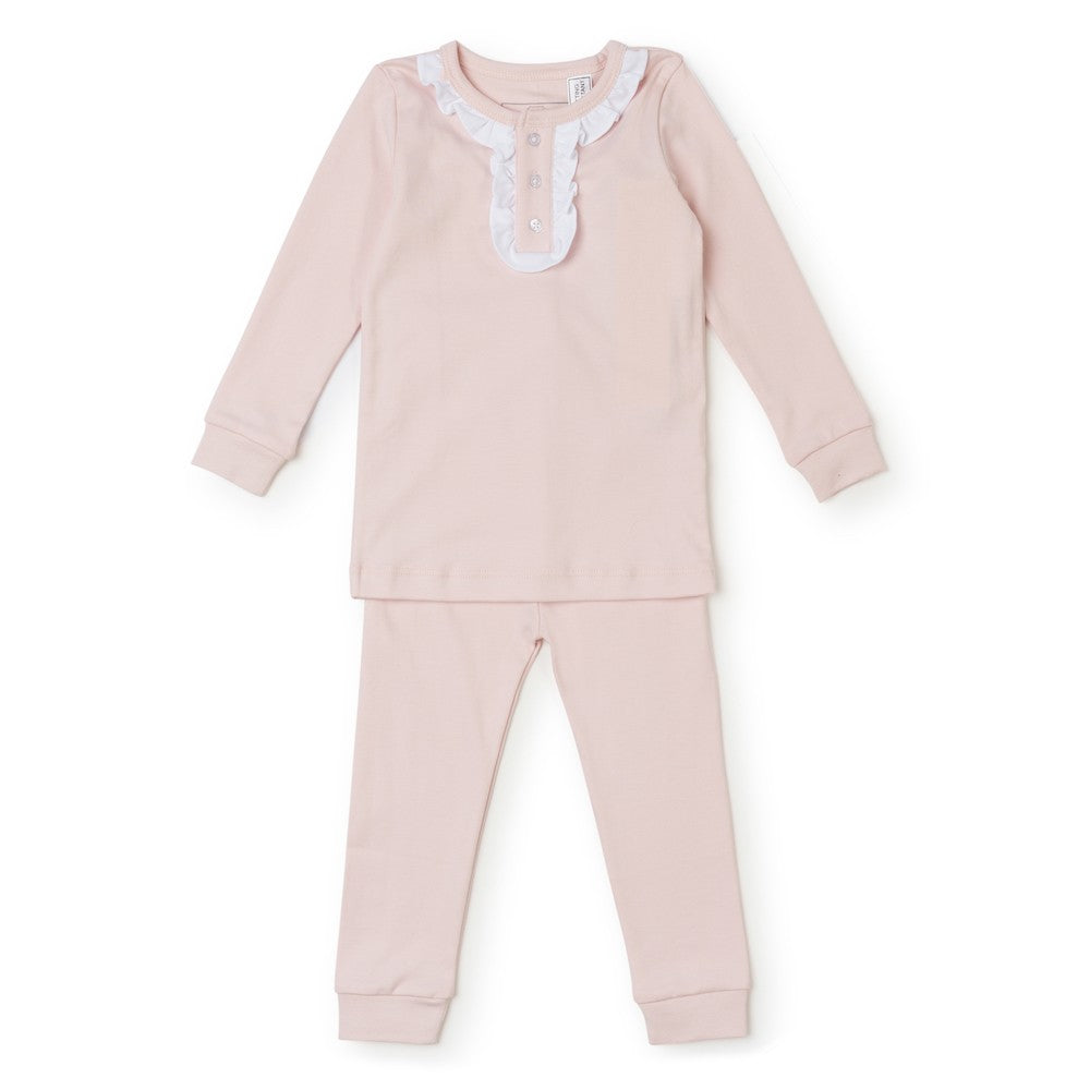 Lila & Hayes Girls Alden Pajamas Set - Light Pink