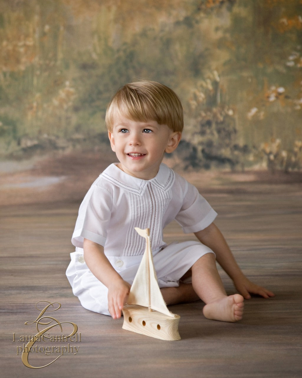 Feltman Brothers Infant / Toddler Boys Dressy White Button On Suit