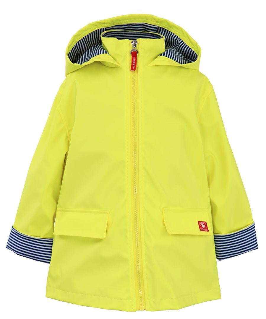 Widgeon Kids Unisex Rain Coat with Hood - Cyber Yellow
