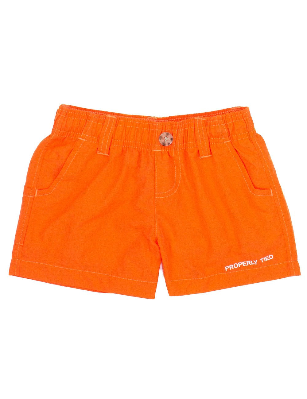 Properly Tied Boys Mallard Shorts - Orange