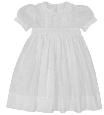Feltman Brothers Girls Flower Girl Dress with Sash - White