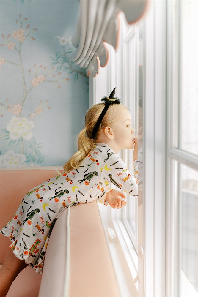 Proper Peony Pima Girls Spooky Halloween Play Dress by Proper Peony