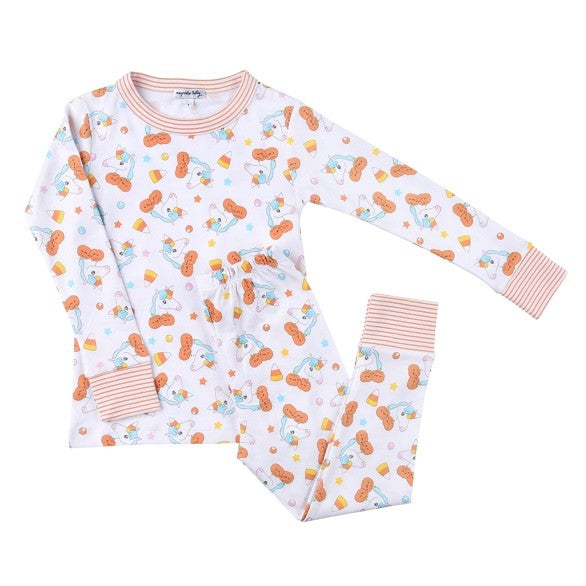 Magnolia Baby Little Girls Halloween Unicorn Long Pajamas