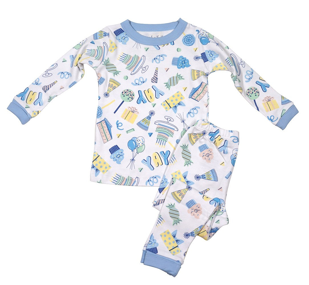 Magnolia Baby It's My Birthday Pajamas - Blue - Long