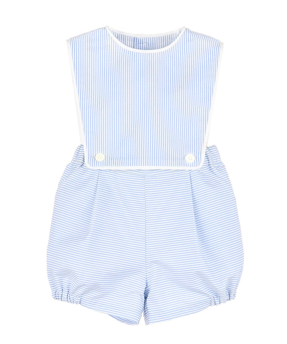 Sophie & Lucas Baby Boys Classic Overall Bubble - Light Blue
