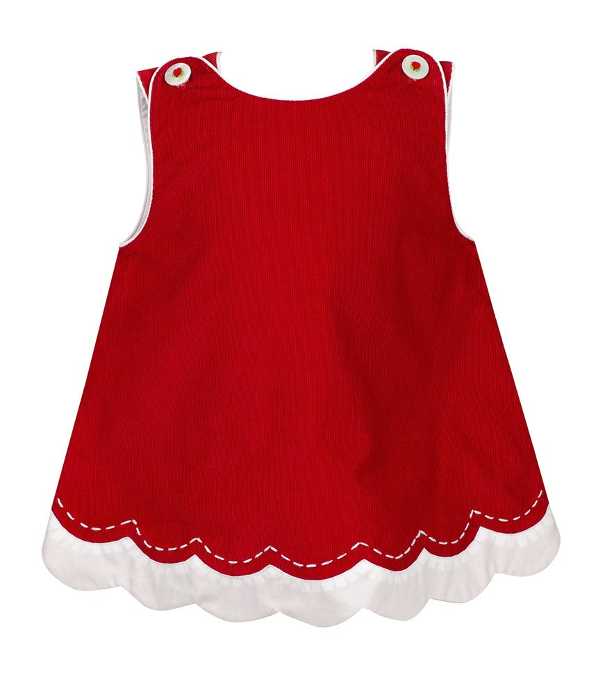 ladies corduroy jumper dress Proper Peony Girls Corduroy Jumper Dress - Hazel Scallop
