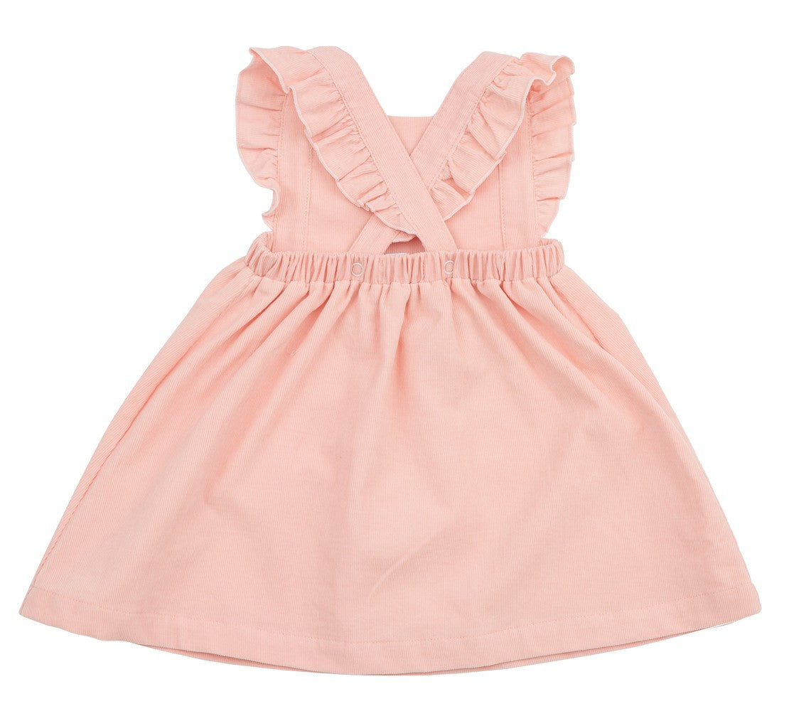 Angel Dear Baby / Toddler Girls Corduroy Pinafore Dress - Pink