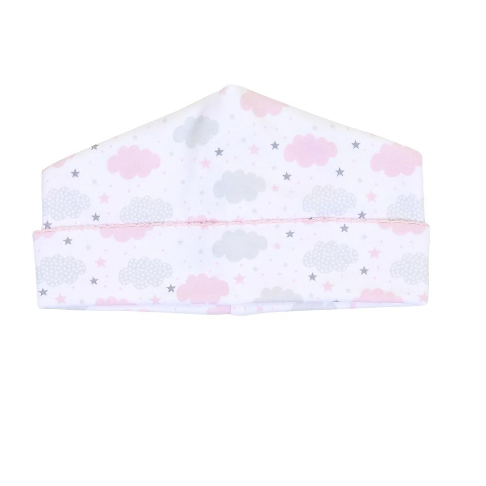 Magnolia Baby Girls My Little Star Clouds Printed Hat - Pink