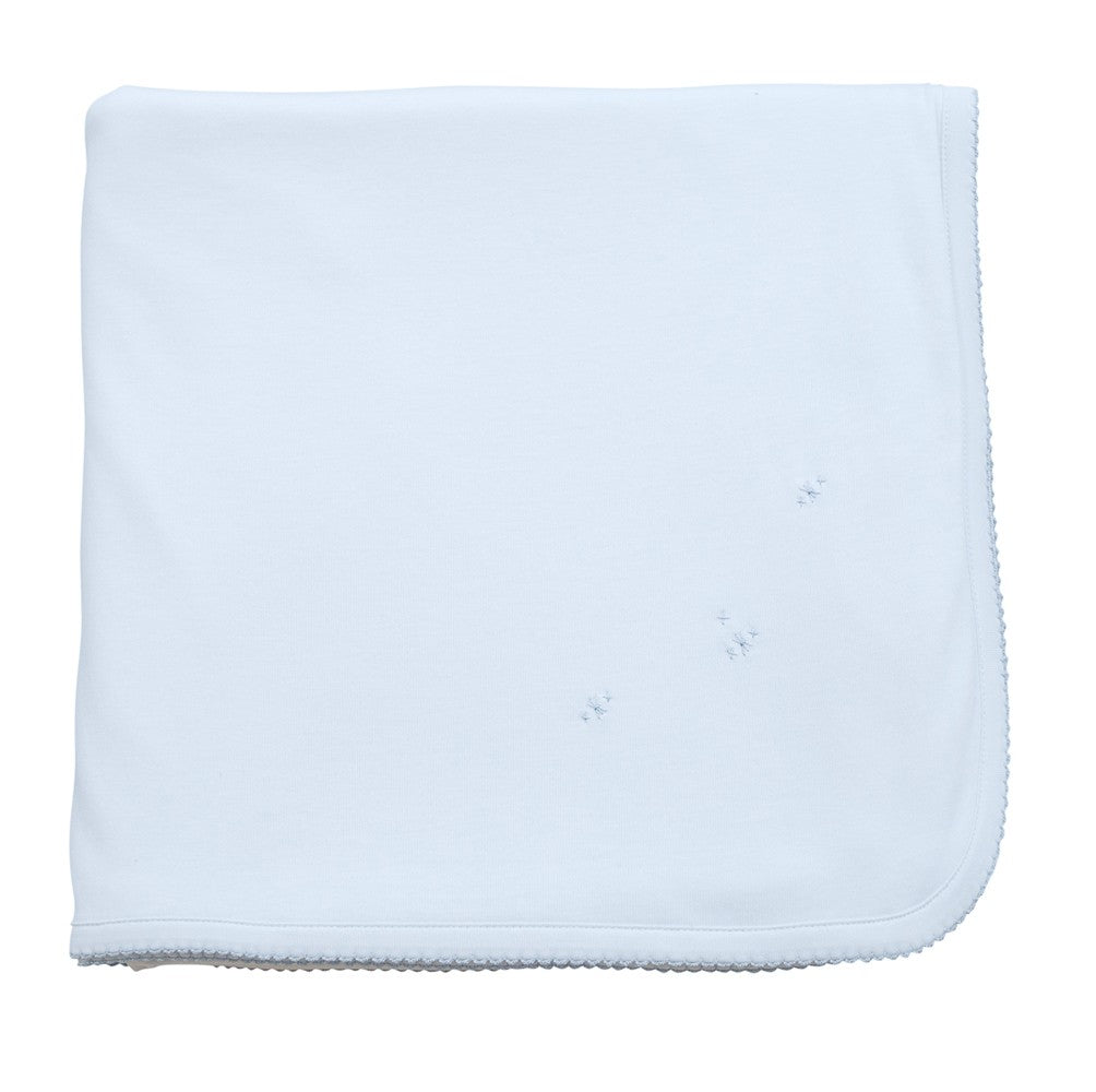 Proper Peony Layette - Pima Blanket - Blue
