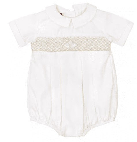 Bailey Boys Baby Boys Smocked Cross Christening Bubble