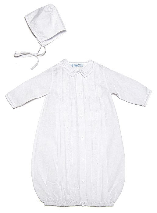 Feltman Brothers Baby Boys Take Me Home Gown with Hat - All White