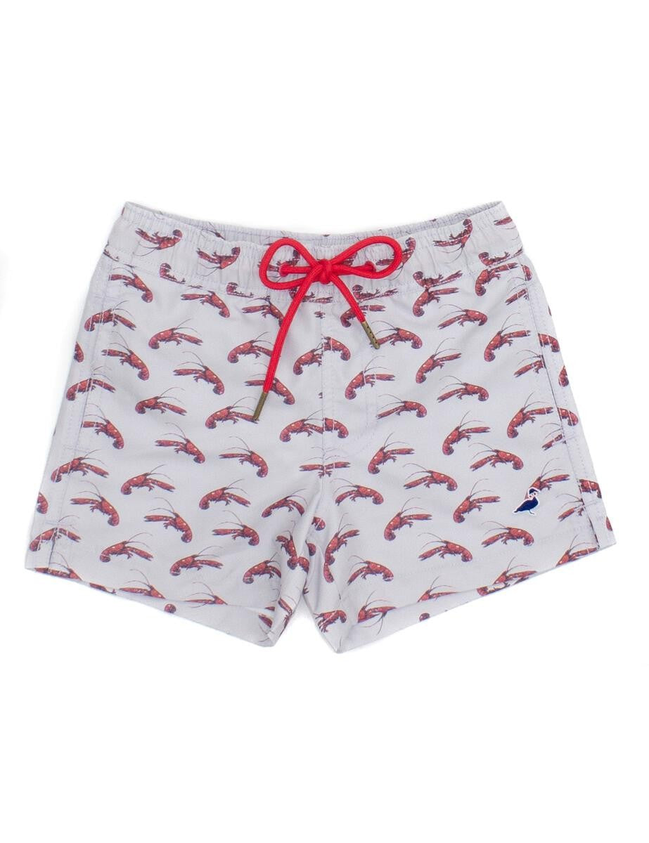 Properly Tied Boys Swim Trunks - New Red Crawfish Season by Properly Tied