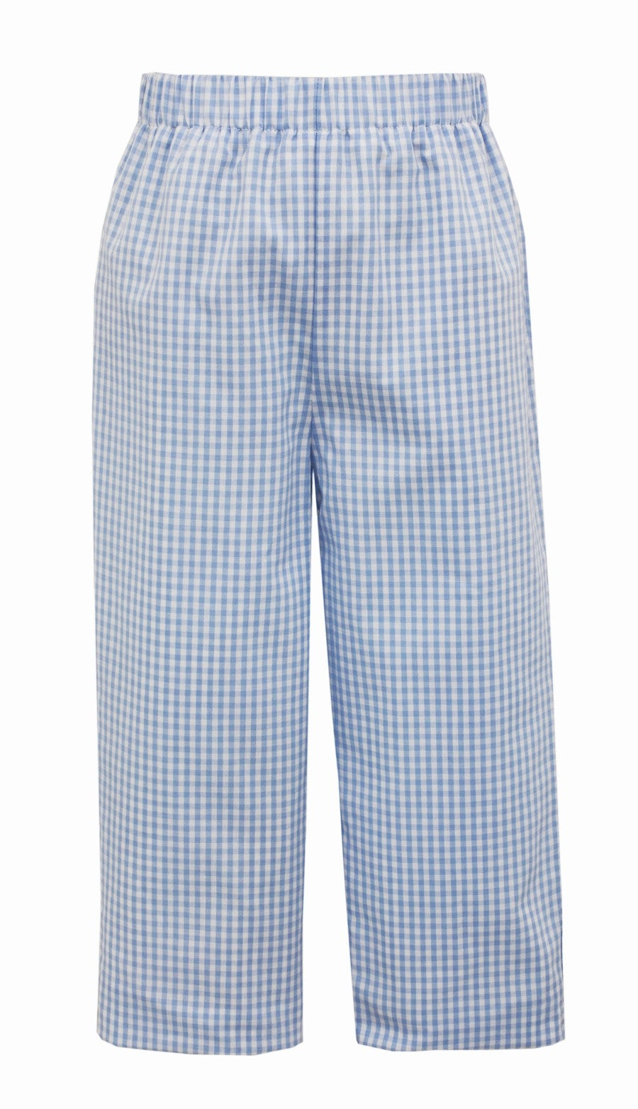 Claire & Charlie Toddler Boys Pull On Pants - Light Blue Check by Claire & Charlie