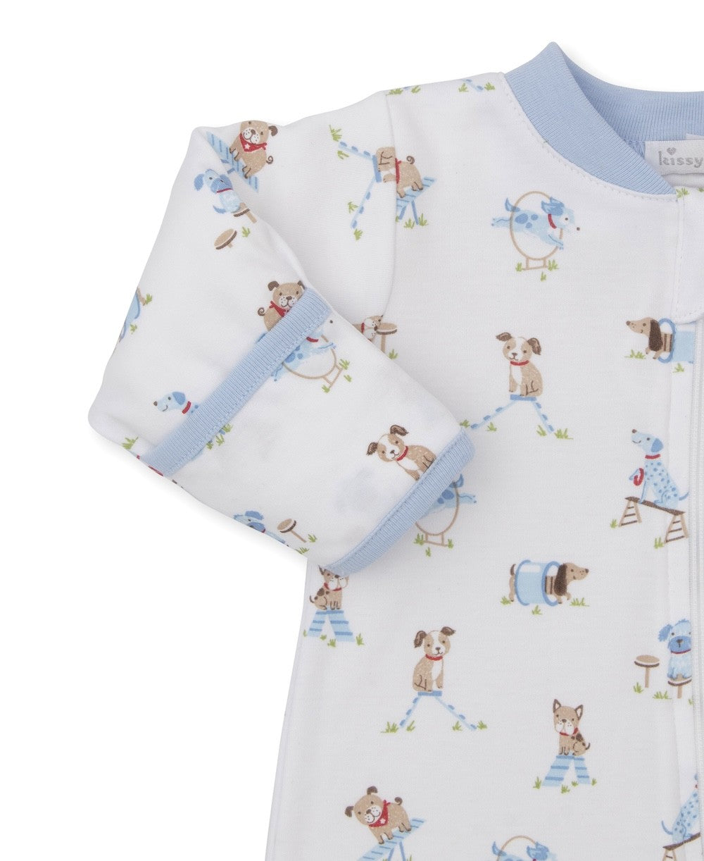 Kissy Kissy Baby Boys Playground Pups Footie with Zipper by Kissy Kissy