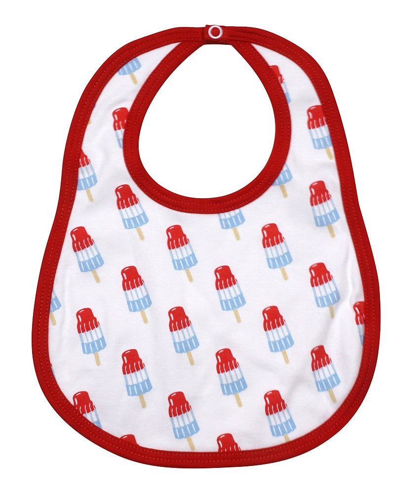 Magnolia Baby Patriotic Astro Ice Pops Printed Bib