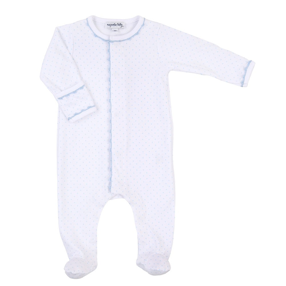 Magnolia Baby Boys Bundle of Love Footie - Blue Dots