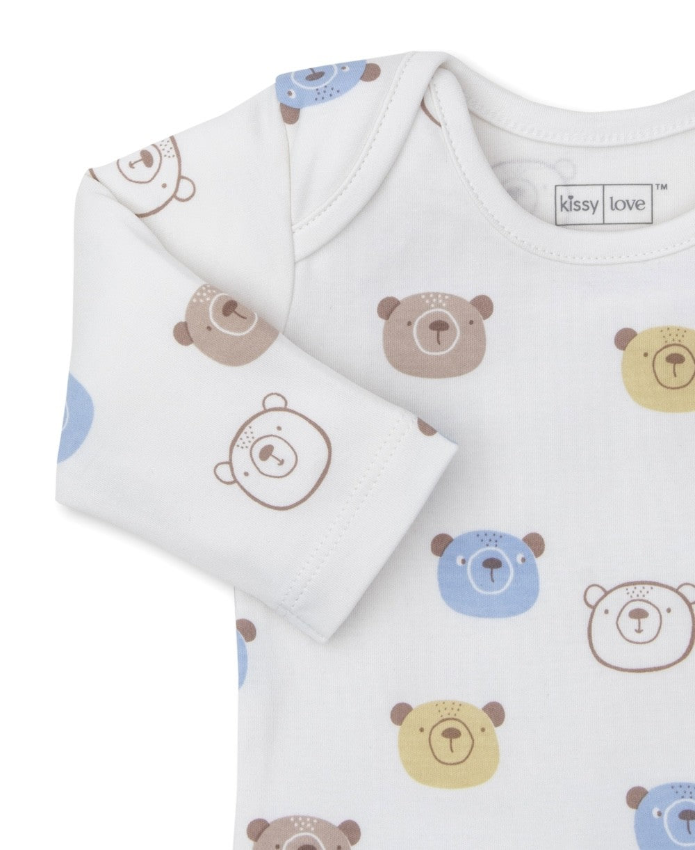 Kissy Kissy Love Baby Boys Pant Set - Blue Teddy Bear Talk