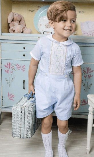 Feltman Brothers Boys Blue Vintage Bloom Bobby Suit by Feltman Brothers
