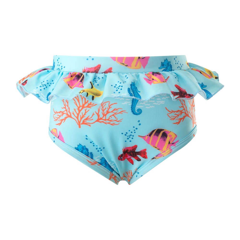 Rachel Riley London Girls Rashguard Swim Set - Coral Reef