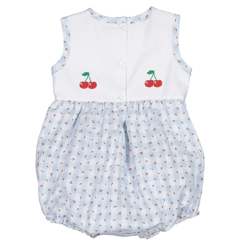 Sal & Pimenta Baby Girls Bubble - Blue Picnic Cherry by Sal & Pimenta