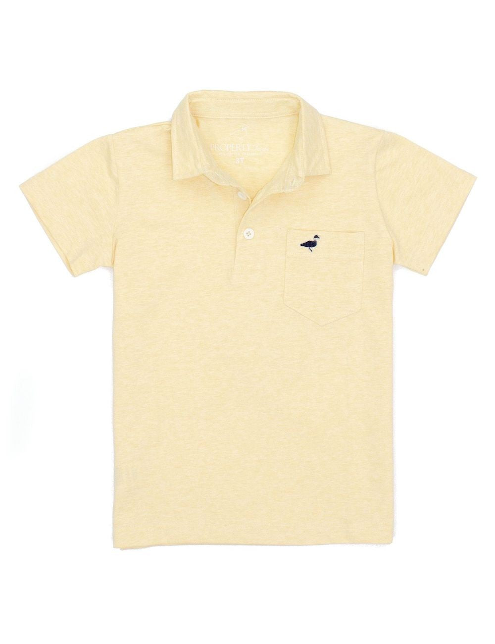 Properly Tied Boys Harrison Pocket Polo Shirt - Lemon Yellow by Properly Tied