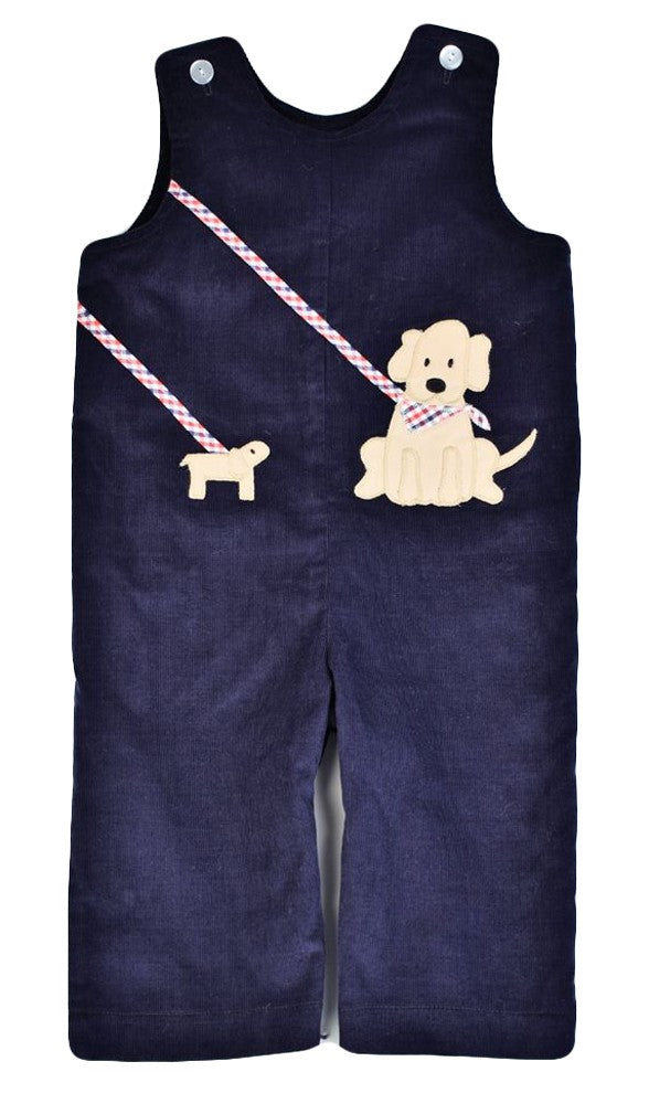 Funtasia Too Boys Navy Blue Corduroy Longall - Walking the Dog by Funtasia