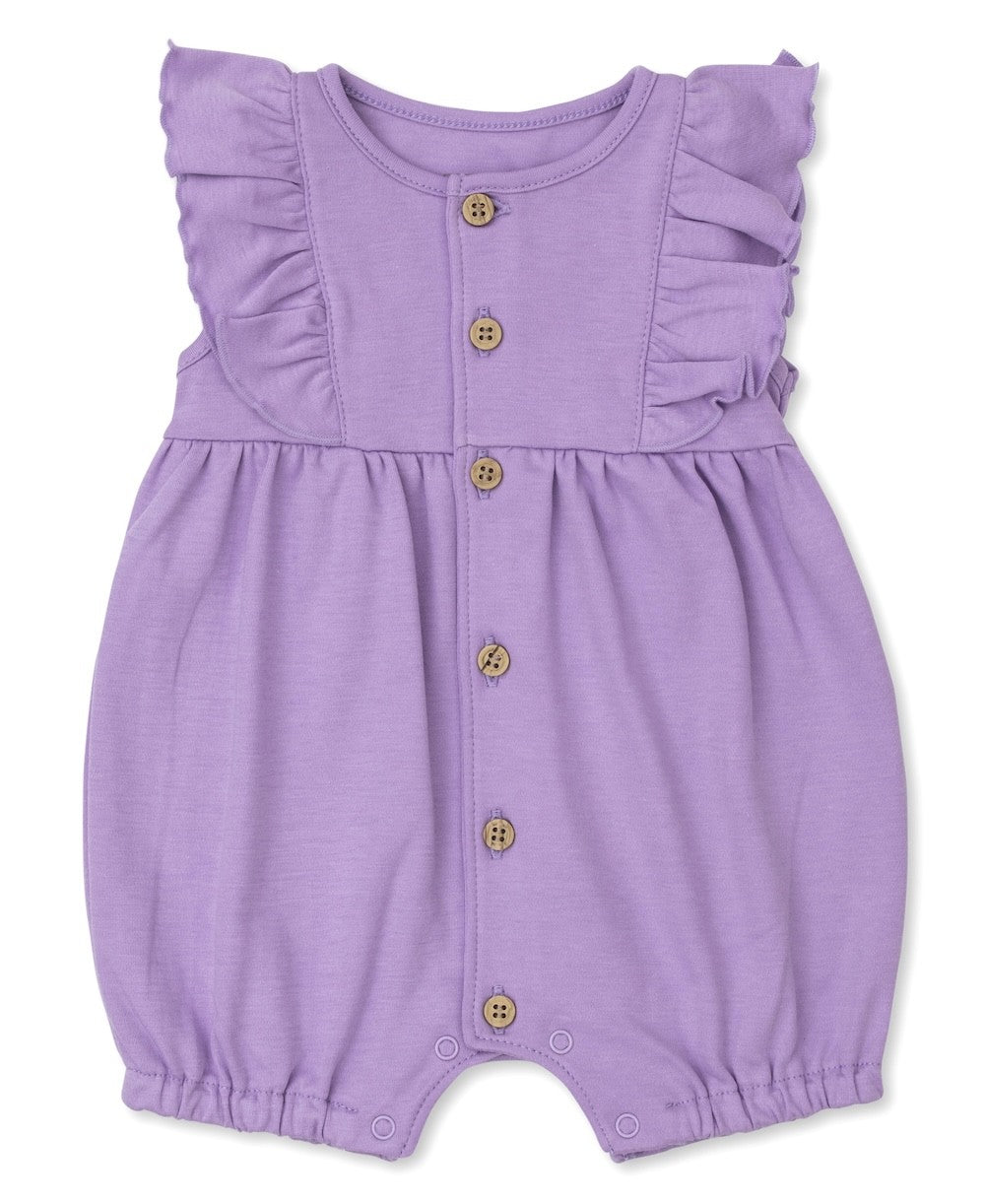 Kissy Kissy Love Baby Girls Short Pinafore Playsuit - Lilac Lavender