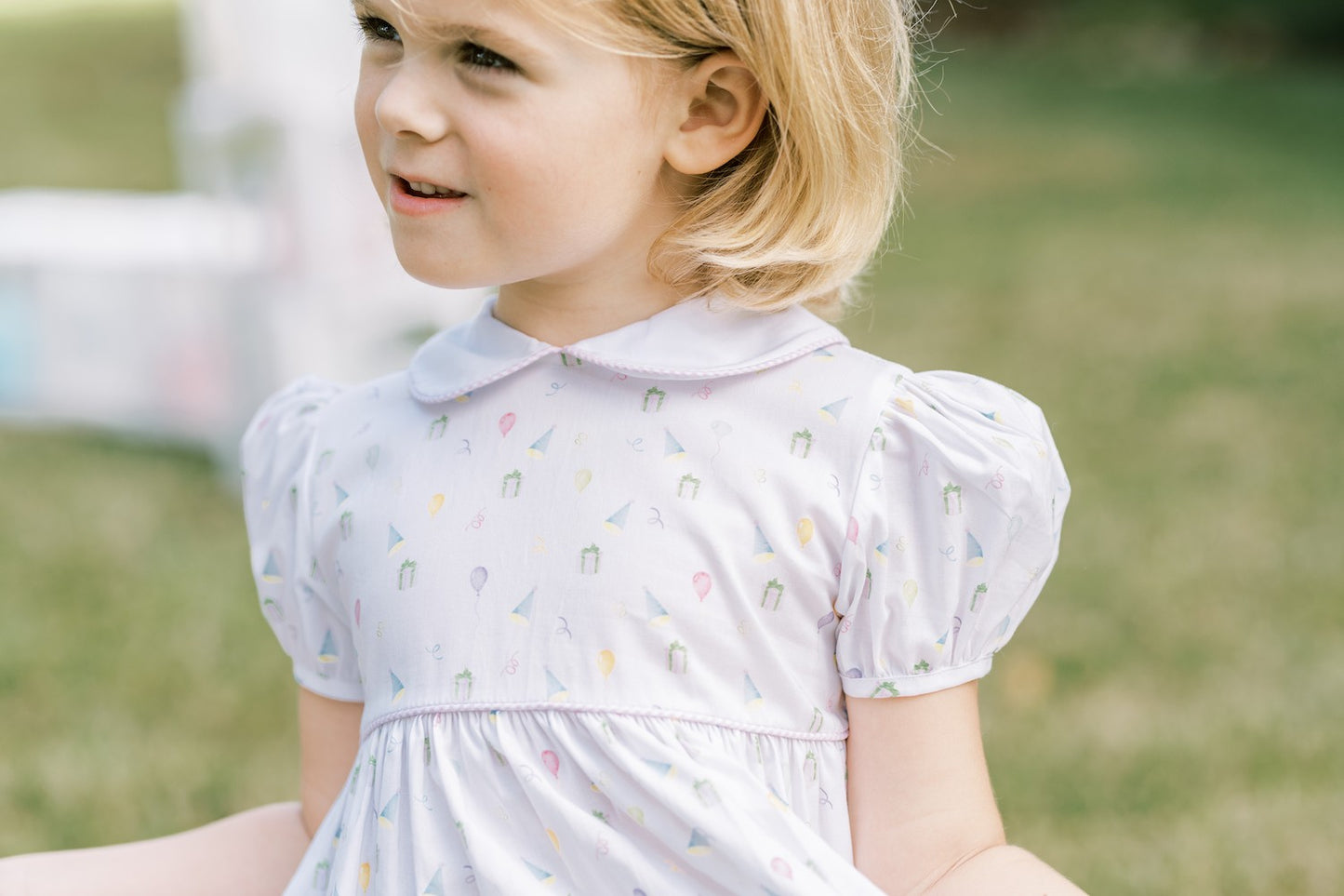 Lullaby Set Baby / Toddler Girls Birthday Party Dress with Collar - Pink
