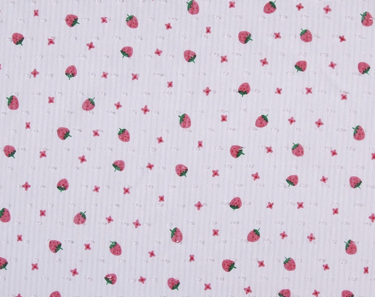 James & Lottie Girls Libby Smocked Sun Dress - Strawberry Swiss Dot by James & Lottie