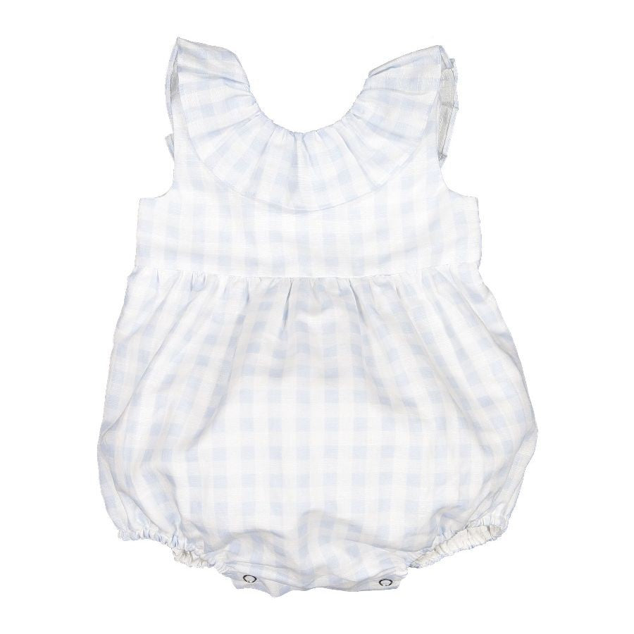 Sal & Pimenta Girls Bubble - Light Blue Gingham