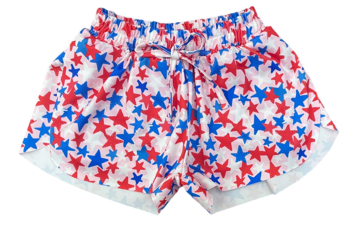 Be Elizabeth by James & Lottie Girls Butterfly Shorts - Patriotic Stars