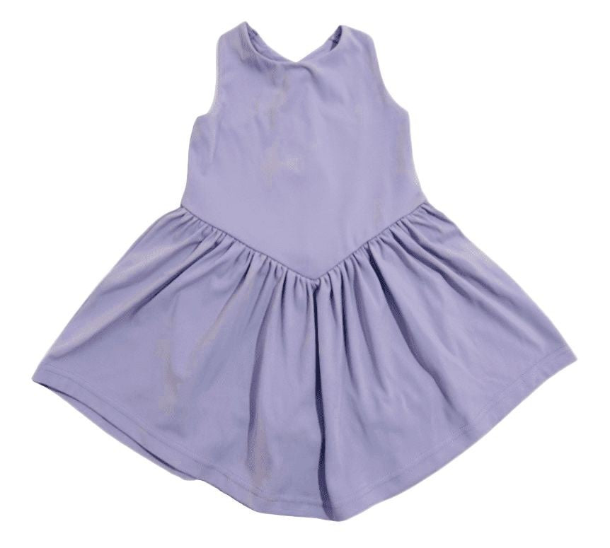 LuLu BeBe Girls Active Athleisure Dress - Lavender by LuLu BeBe