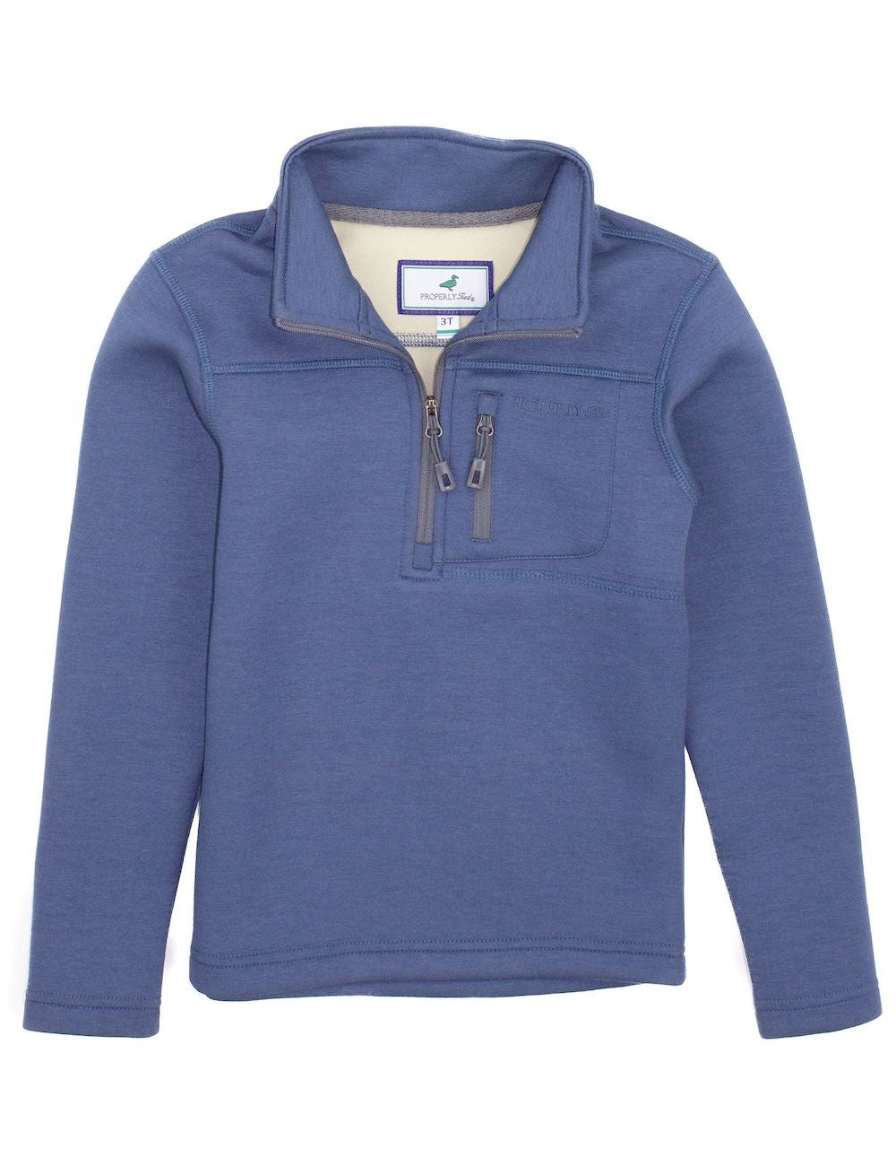 Properly Tied Boys Arctic Pullover Sweater - Stone Blue