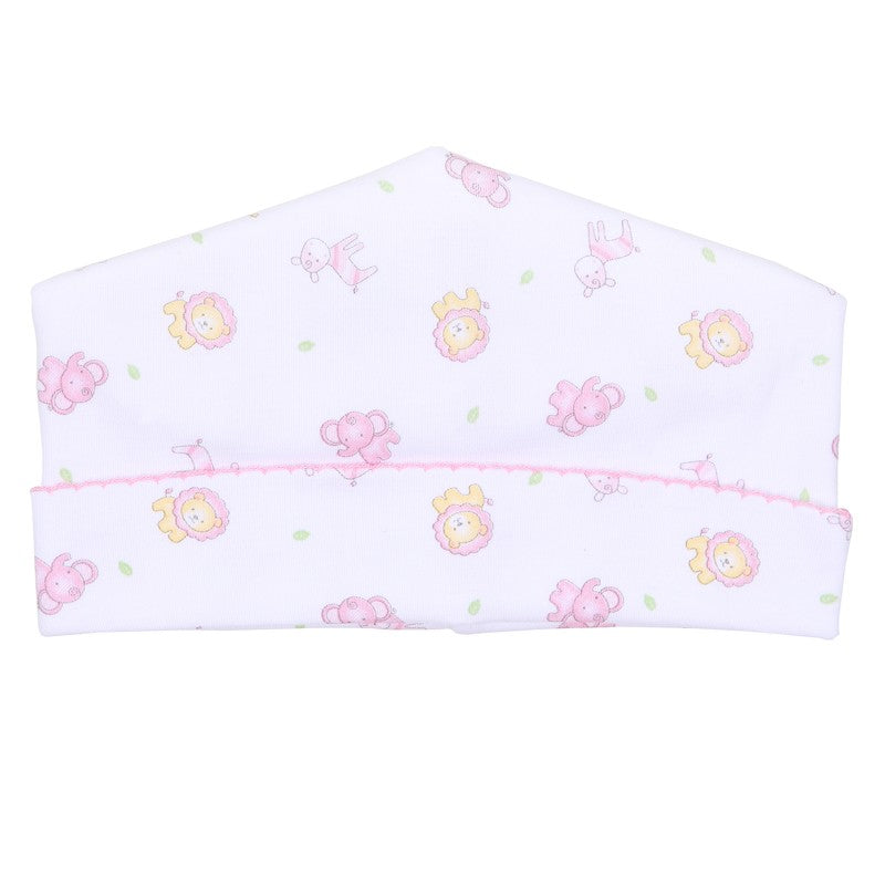 Magnolia Baby Safari Pals Printed Hat - Pink by Magnolia Baby