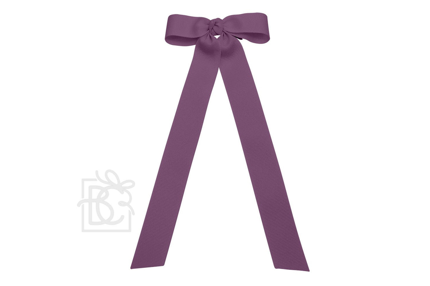 Beyond Creations Girls Grosgrain Bow with Streamer Tails - Amethyst Purple