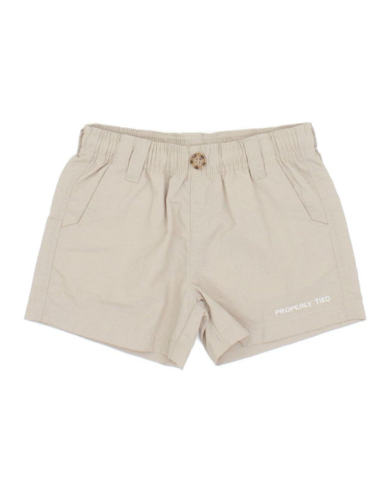 Properly Tied Boys Mallard Shorts - Tan Khaki