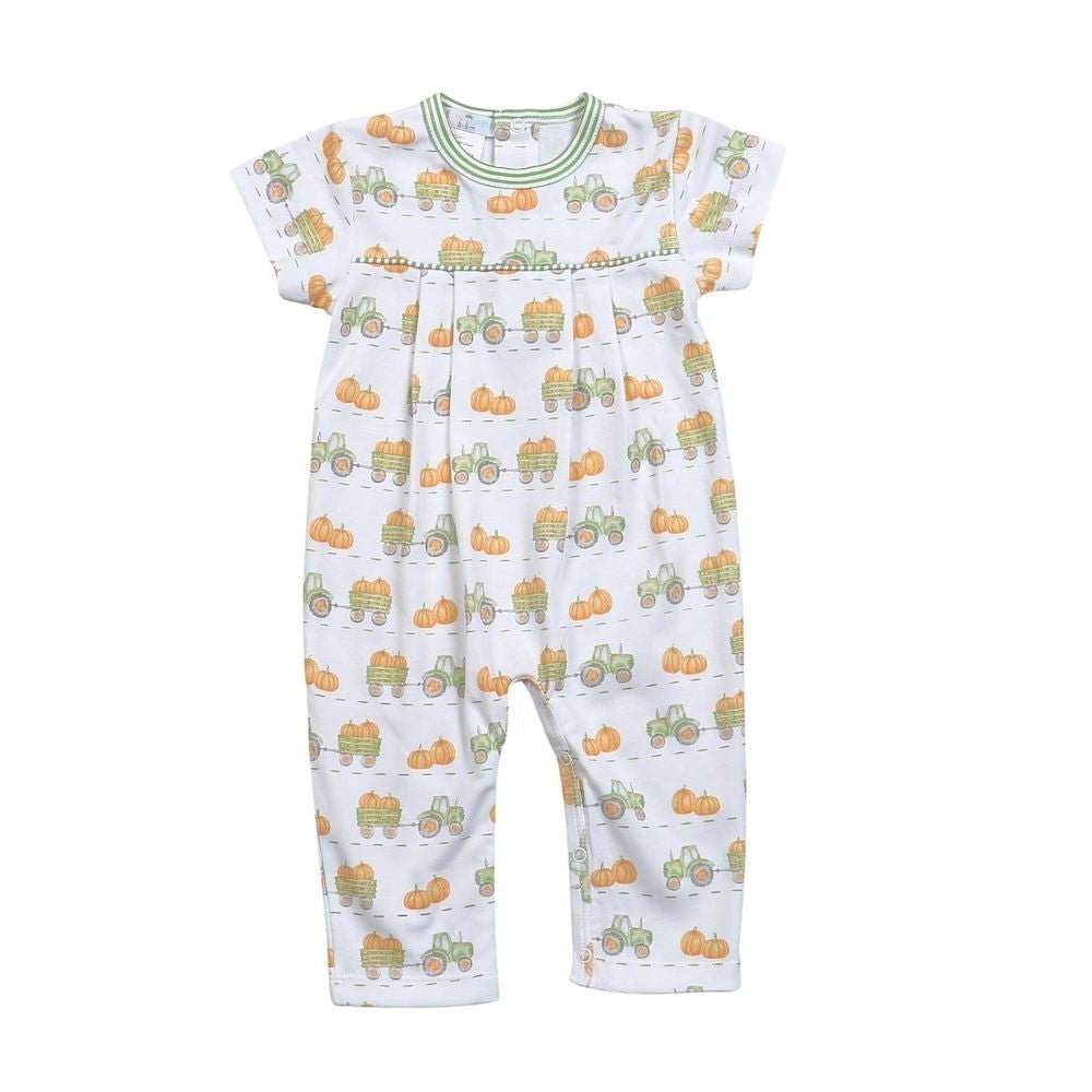 Baby Loren Boys Tractors and Pumpkins Romper