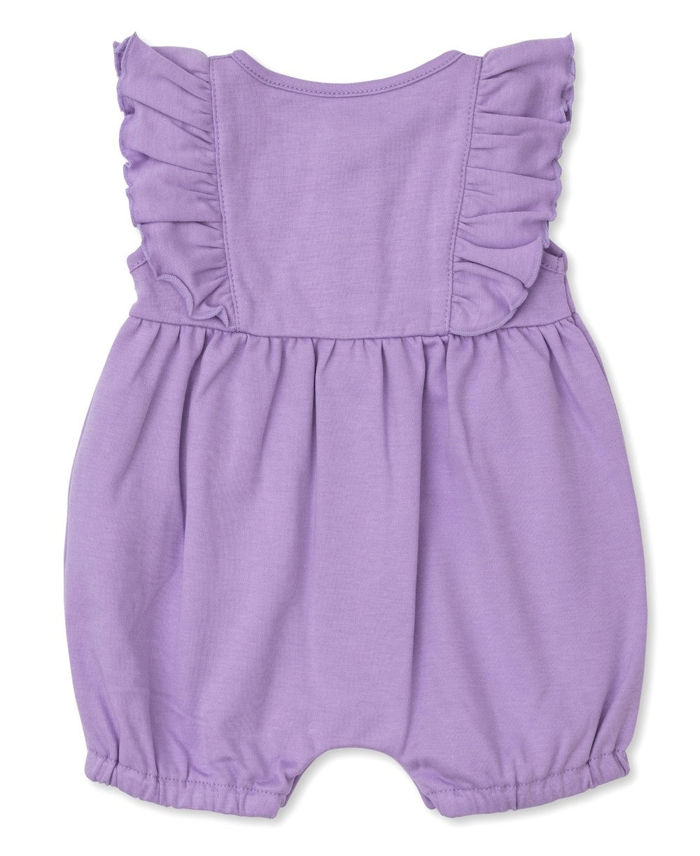 Kissy Kissy Love Baby Girls Short Pinafore Playsuit - Lilac Lavender