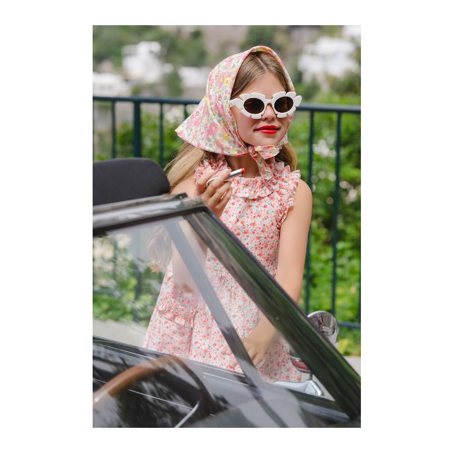 Sal & Pimenta Girls Dress - Freesia Pink Floral Print