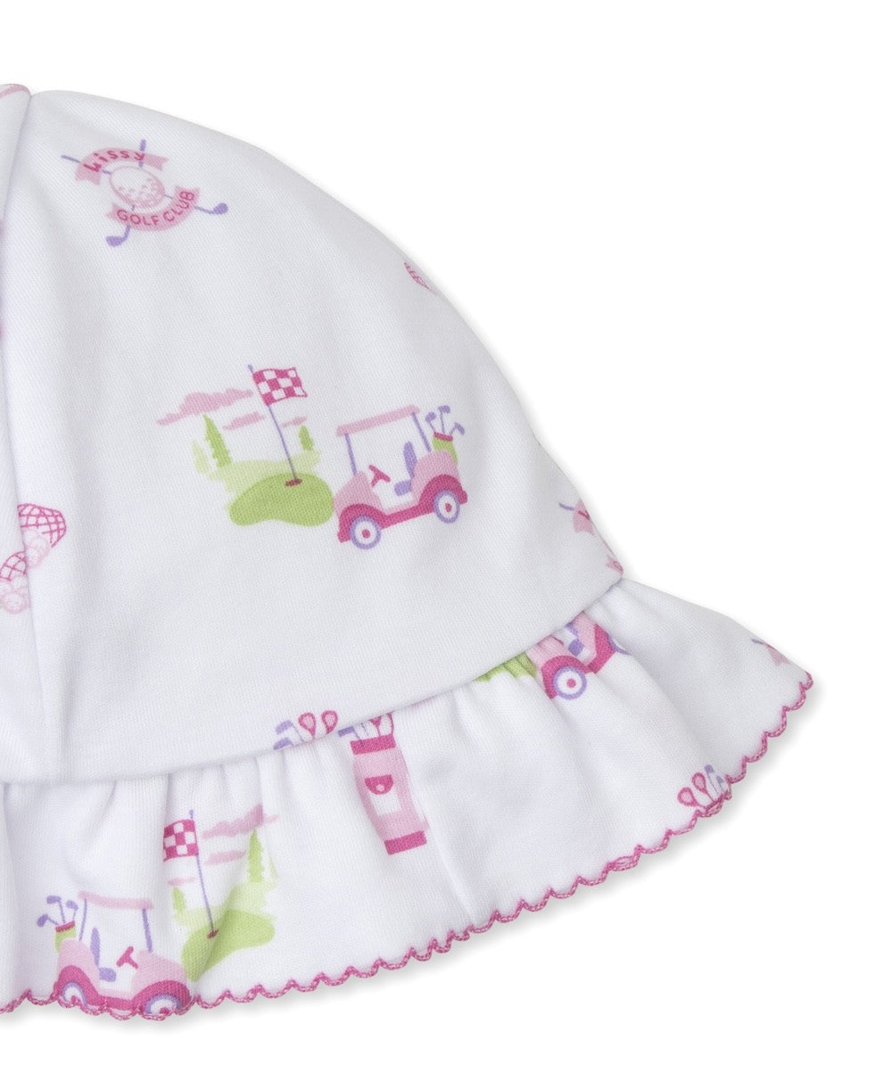 Kissy Kissy Baby Girls Pink Golf Club Print Floppy Sun Hat
