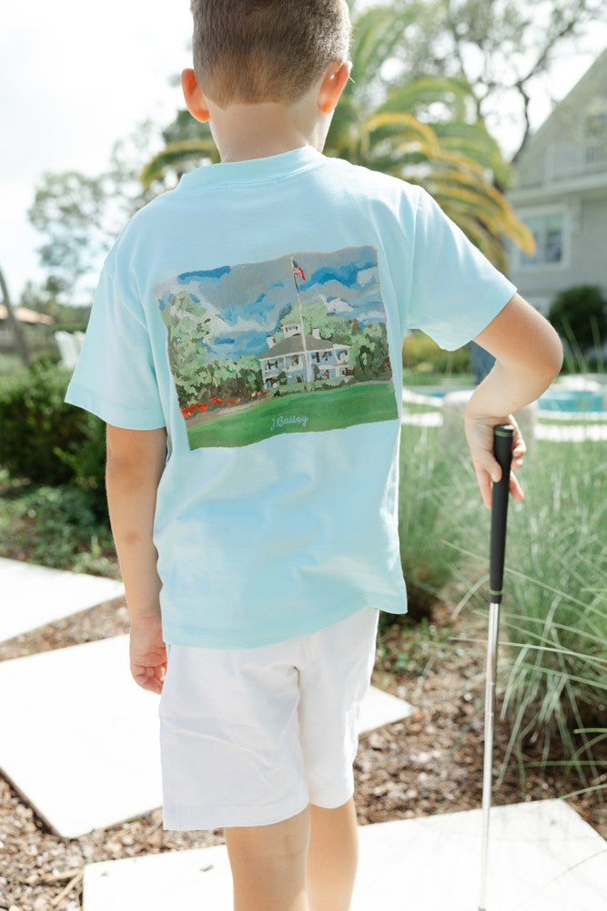 Bailey Boys J. Bailey Logo Tee Shirt - Golf Clubhouse on Mint by Bailey Boys