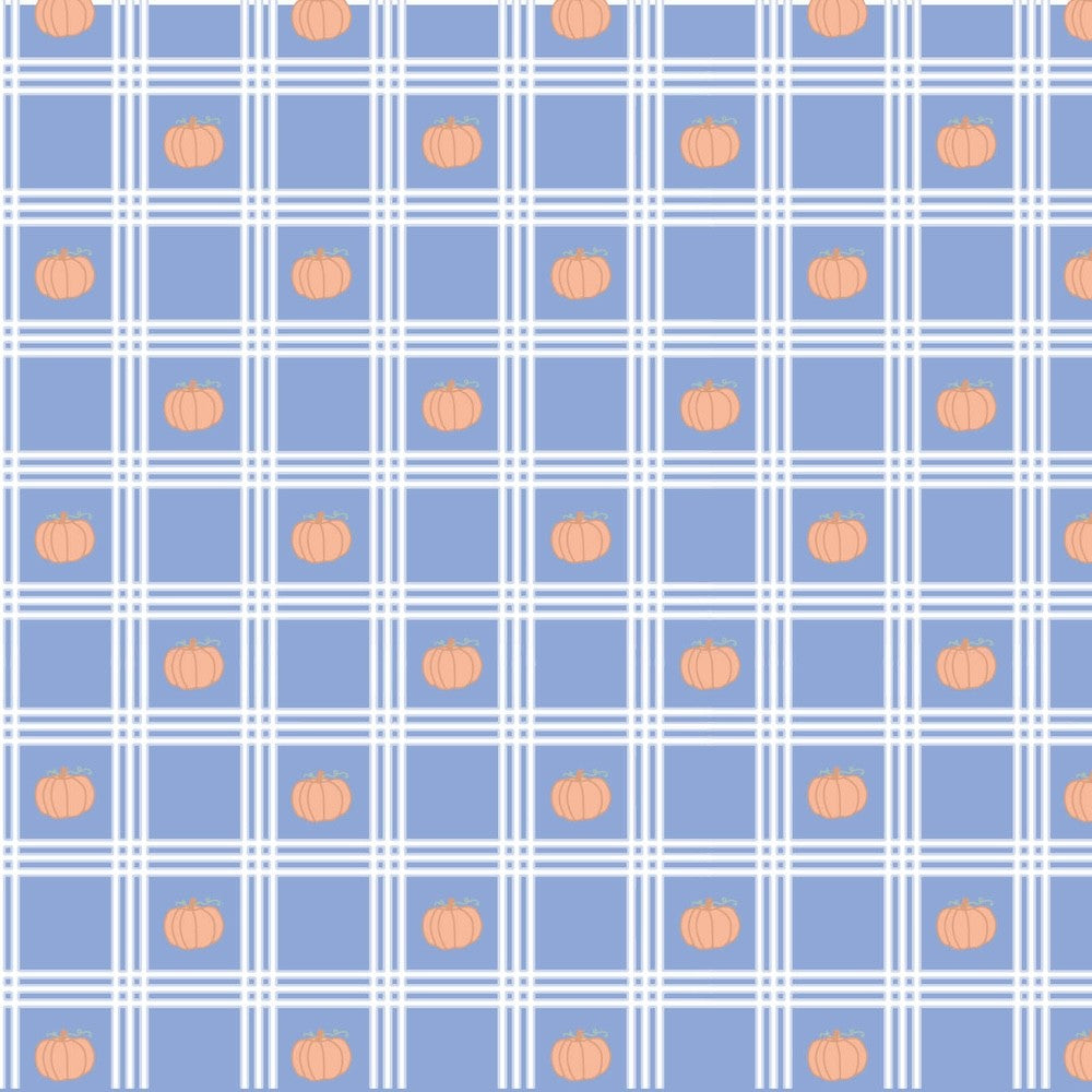 Lila & Hayes Baby Boys Palmer Bubble - Blue Pumpkin Plaid