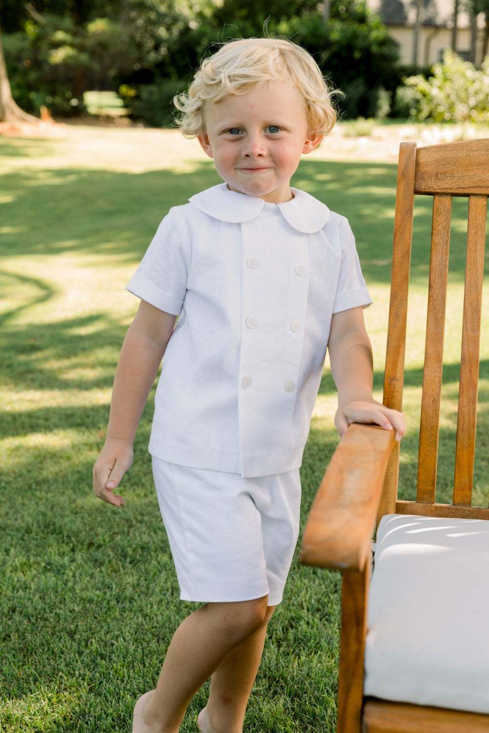 Bailey Boys Dressy Shorts Set - Whisper Linen Blend