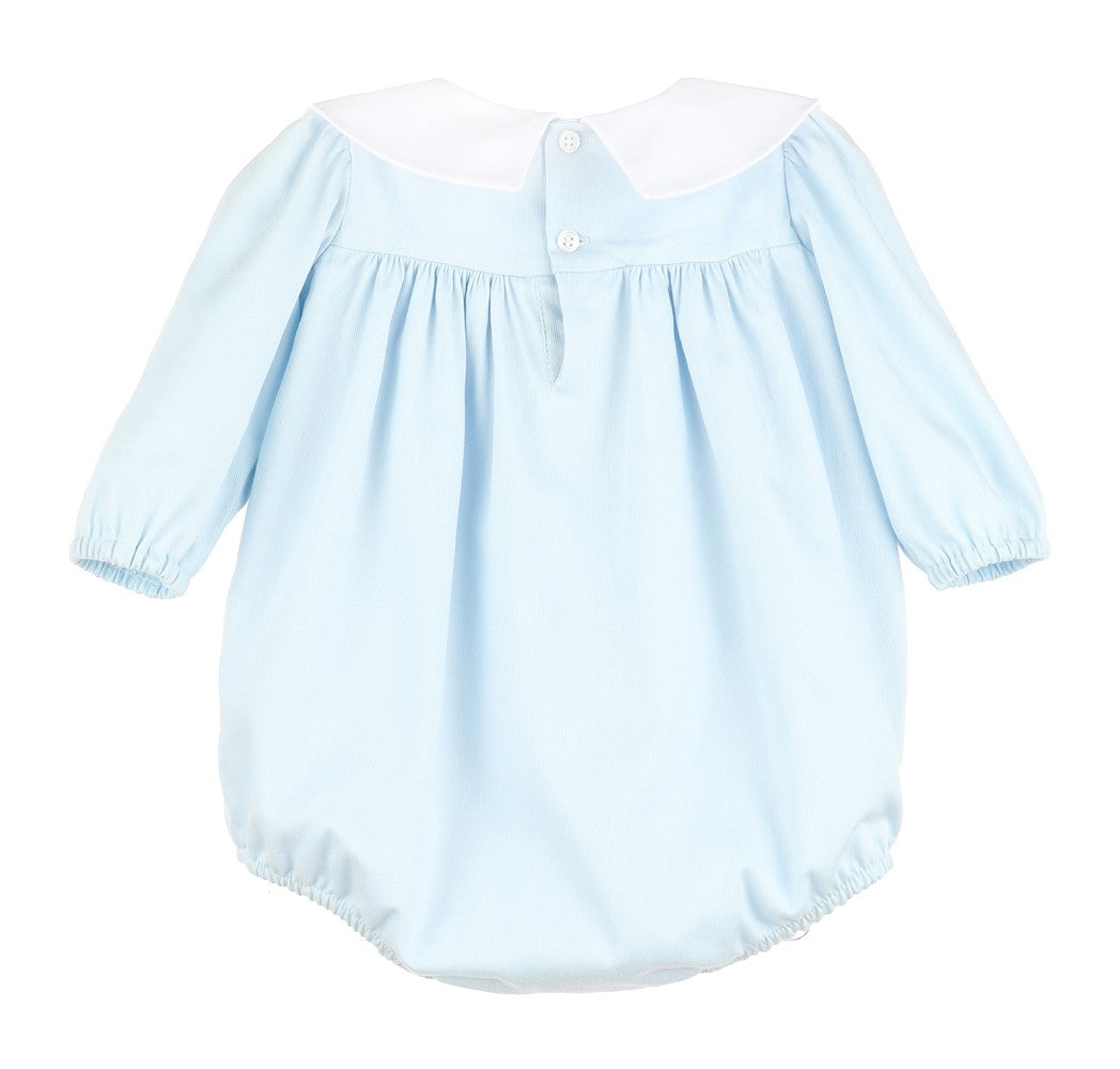 Sophie & Lucas Baby Boys Light Blue Cozy Club Bubble - White Collar by Sophie & Lucas