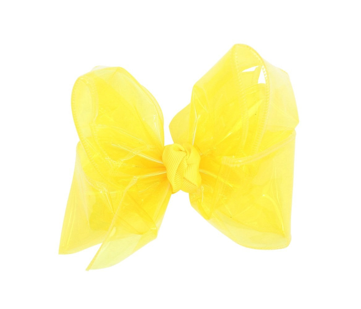 Beyond Creations Girls Waterproof Hair Bow - Bright Yellow