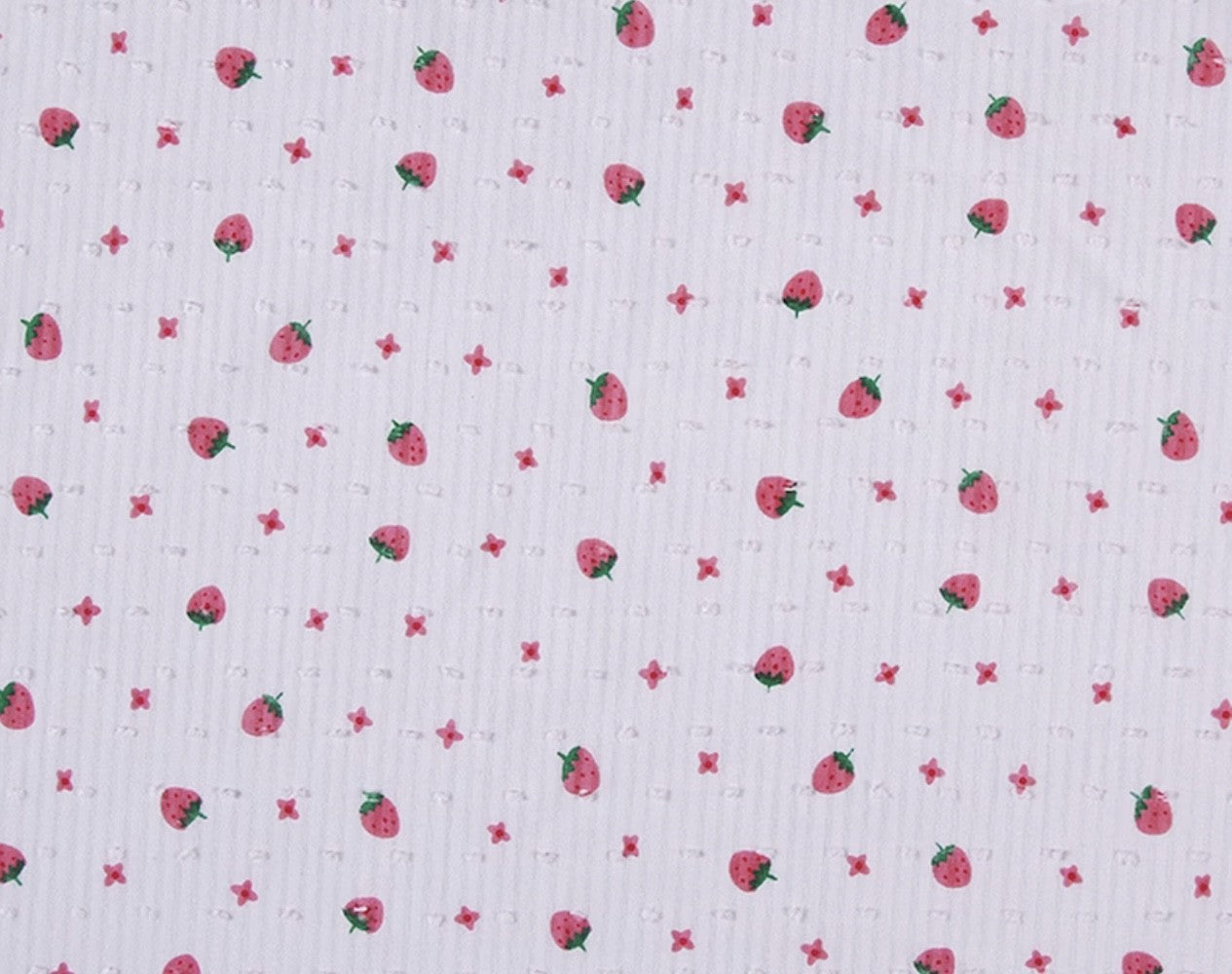 James & Lottie Baby Girls Libby Smocked Bubble - Strawberry Swiss Dot by James & Lottie